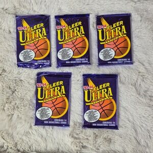 5 Pack Lot 1993-94 Fleer Ultra Series II NBA Basketball Cards Sealed 14ct Packs